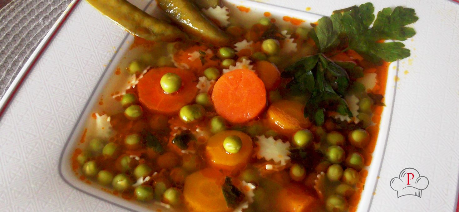 Zöldborsó leves saját termésből
