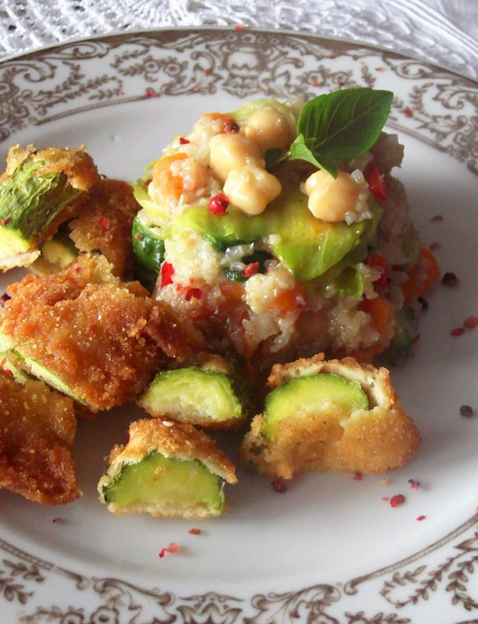 Saláta quinoával, csicseriborsóval